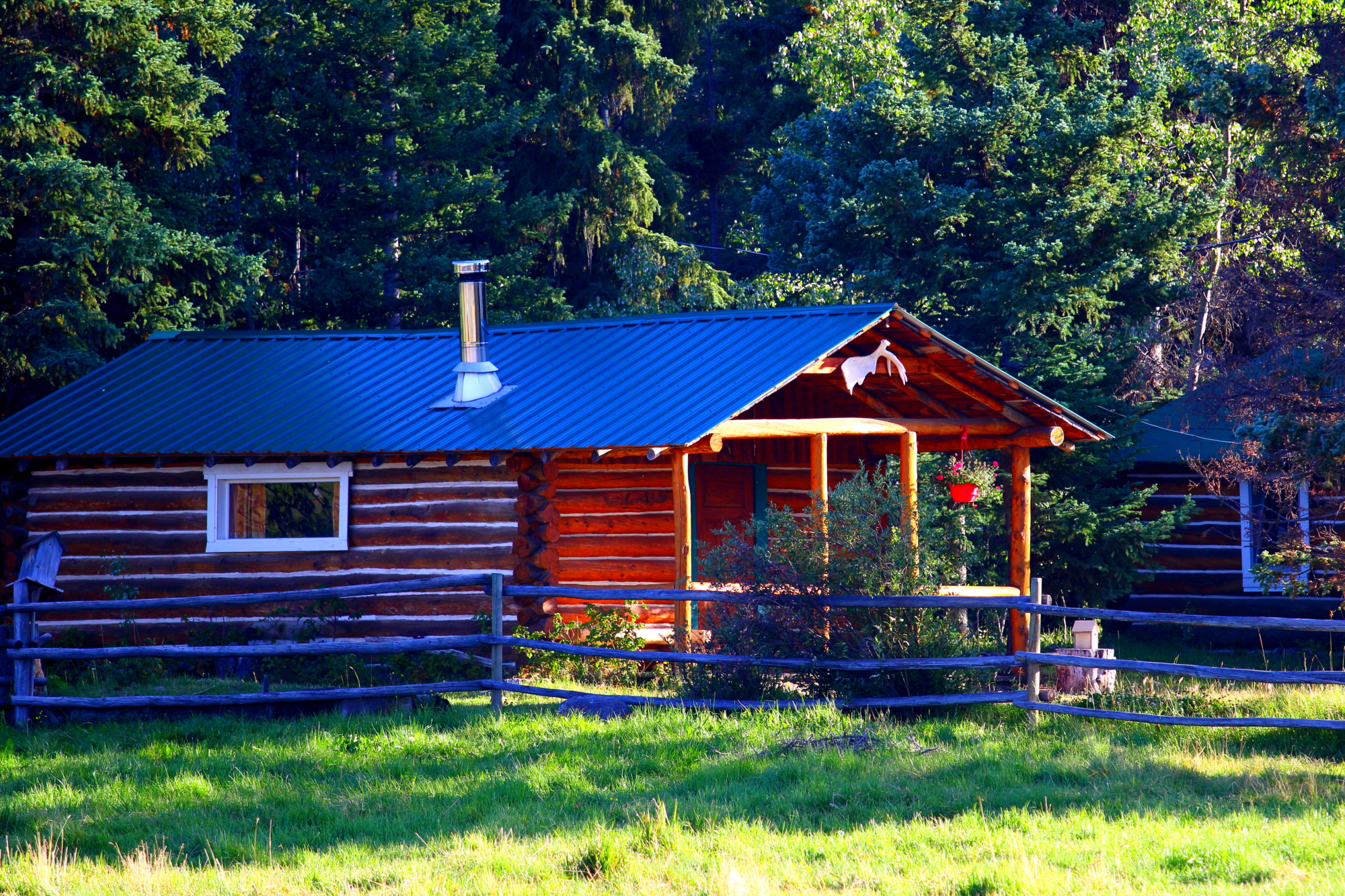 Une cabane au Canada, ranch en Colombie-Britannique